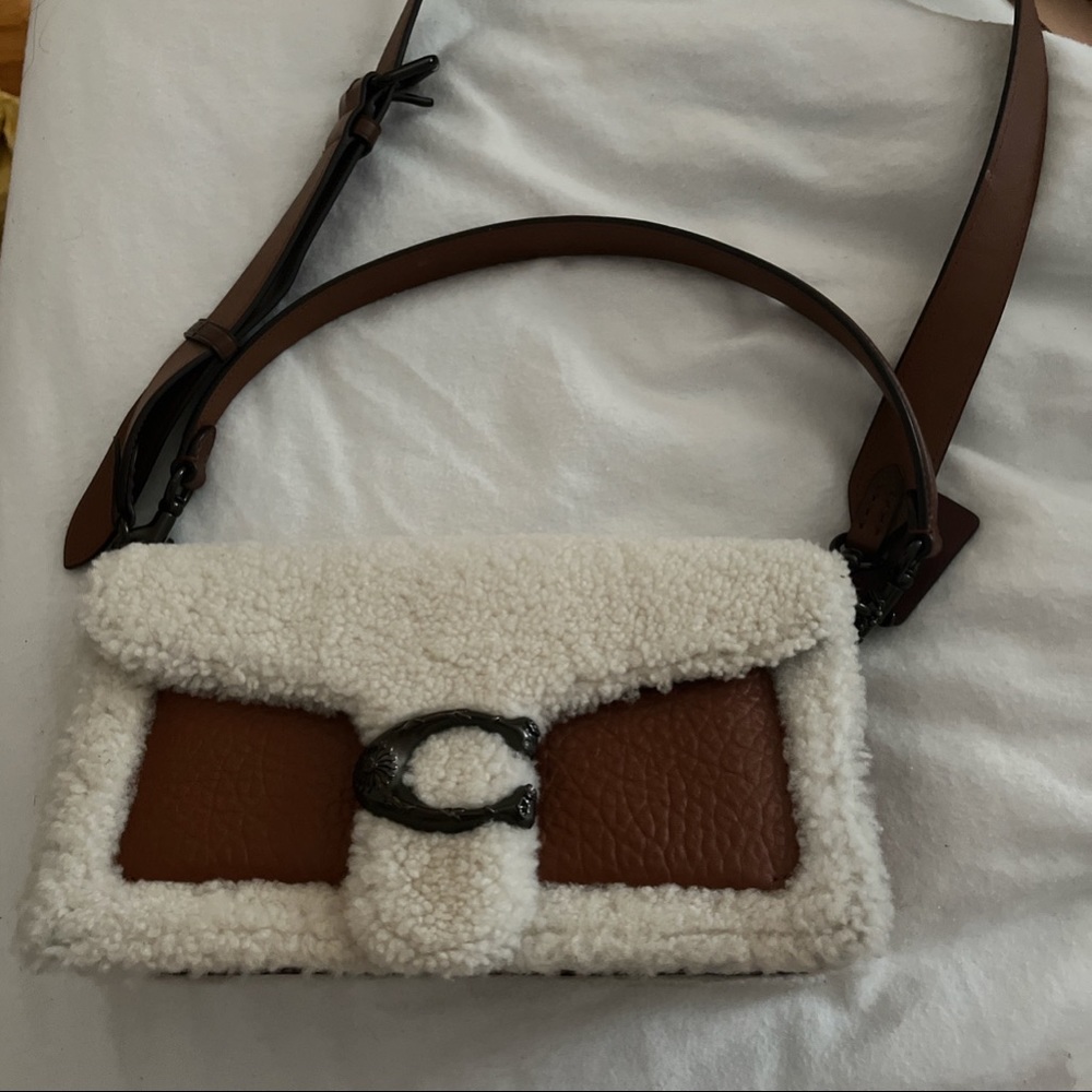 Limited edition shearling coach bag